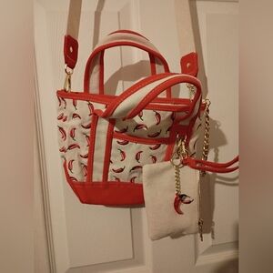 Madden Girl Cream White Chilli Pepper Themed 🌶️ Crossbody Purse